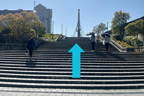 道案内(高の原駅から)