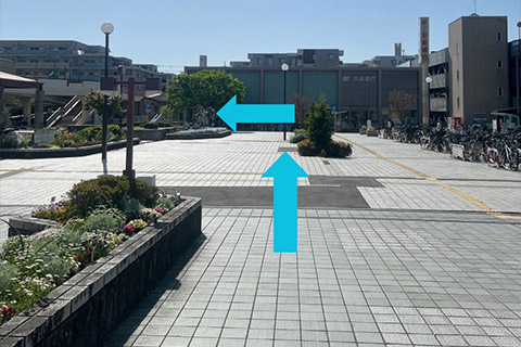 道案内(高の原駅から)