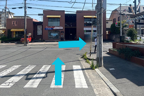 道案内(高の原駅から)